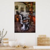 Barber - Barber voorzitter Poster (Keuken)