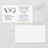 Barber Barbershop Beard Trim Shave Social Media Visitekaartje (Voorkant / Achterkant)