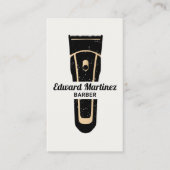 Barber Barbershop Elektrische Haarschaar Visitekaartje (Voorkant)