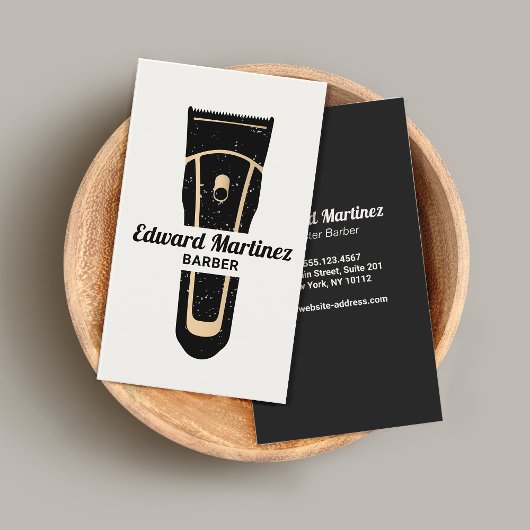 Barber Barbershop Elektrische Haarschaar Visitekaartje