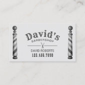 Barber Barbershop Hair Stylist Benoeming Afsprakenkaartje (Voorkant)