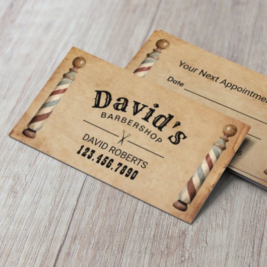  Barber Barbershop Hair Stylist Benoeming Afsprakenkaartje