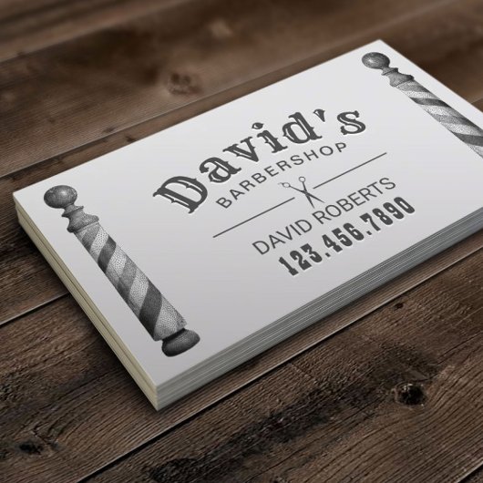 Barber Barbershop Hair Stylist Benoeming Afsprakenkaartje