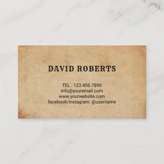 Barber Barbershop Hair Stylist  Hairdresser Visitekaartje (Achterkant)