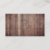 Barber Barbershop Hair Stylist  Rustic Visitekaartje (Achterkant)