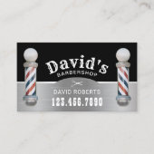 Barber Barbershop Hair Stylist Salon Appointment Afsprakenkaartje (Voorkant)