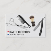 Barber Barbershop Professional Hair Stylist Visitekaartje (Voorkant)