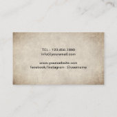 Barber Barbershop  Razor Hair Salon Visitekaartje (Achterkant)