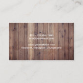 Barber Barbershop Razor Hair Stylist Visitekaartje (Achterkant)