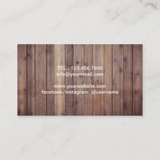 Barber Barbershop Razor Hair Stylist Visitekaartje (Achterkant)