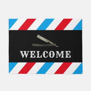 Barber Barbershop Razor Welcome Deurmat