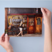 Barber - Barbershop - Tijd voor een kapsel Flyer (Hand)