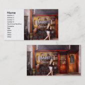 Barber - Barbershop - Tijd voor een kapsel Visitekaartje (Voorkant / Achterkant)