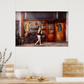 Barber - Barbershop - Time for a haircut Poster (Keuken)