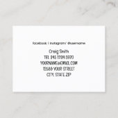 💇 Barber Barbershop Visitekaartje (Achterkant)