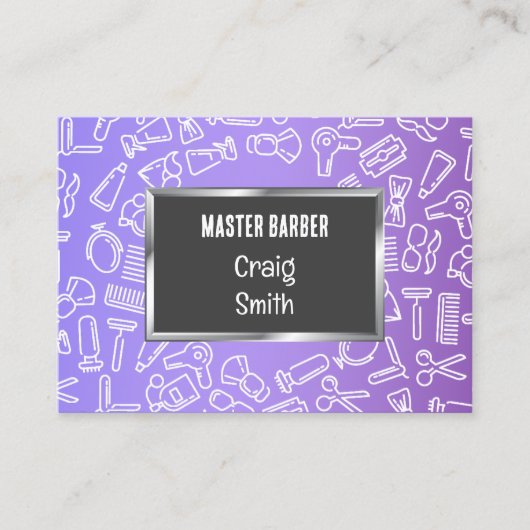 💇 Barber Barbershop Visitekaartje (Voorkant)