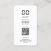 Barber Barbershop Zilveren Pool Classic Modern Visitekaartje (Achterkant)