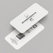 Barber Barbershop Zilveren Pool Classic Modern Visitekaartje