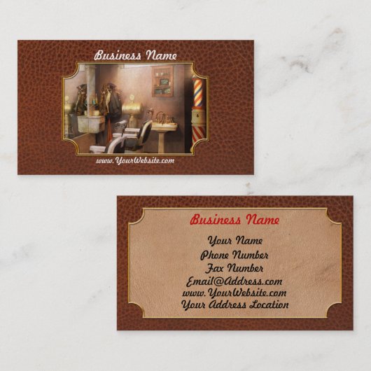 Barber - Basementbarber Visitekaartje (Voorkant / Achterkant)