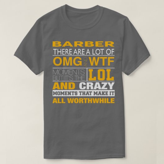 BARBER BEST ONTWERP 2017 1 T-SHIRT (Design voorkant)