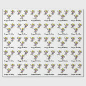 Barber Birthday Wrapping Paper Cadeaupapier (Vlak)