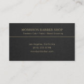 Barber Black Gold Professional Visitekaartje (Achterkant)