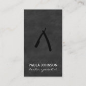 Barber Blade Lush Black Visitekaartje (Voorkant)