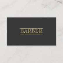 Barber Bold Black Gold Modern Professional Eenvoud
