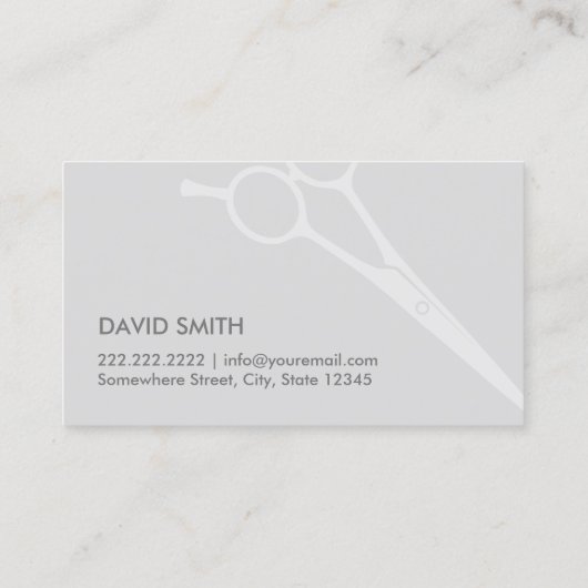 Barber Bold Text Minimalist Hairdresser Hair Visitekaartje (Achterkant)