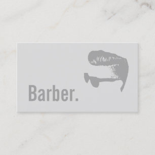 Barber Bold Text Minimalist Hairdresser Hair Visitekaartje