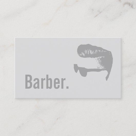 Barber Bold Text Minimalist Hairdresser Hair Visitekaartje (Voorkant)