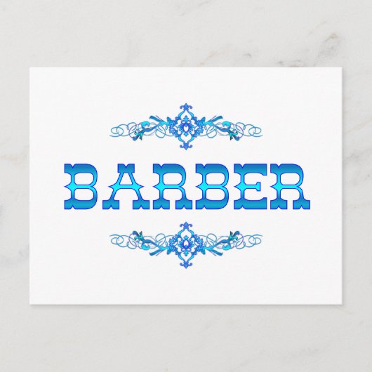 BARBER BRIEFKAART (Voorkant)