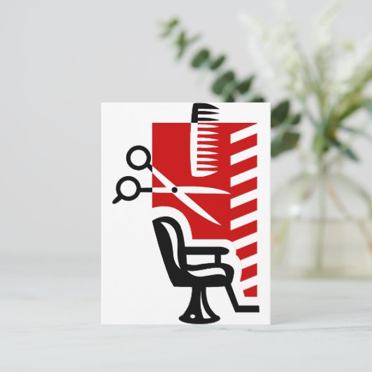 Barber Briefkaart (Staand voorkant)