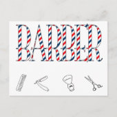 Barber Briefkaart (Voorkant)