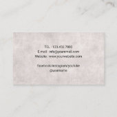 Barber Brush Logo Barbershop Haar Stylist Visitekaartje (Achterkant)