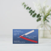 Barber Business Card Template Visitekaartje (Staand voorkant)