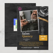 Barber Business / uitnodigingskaart Kaart (Voorkant / Achterkant)