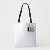 Barber Cat Sharpest Crew - Premium Artistic Tote B Tote Bag (Voorkant)