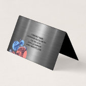 Barber Clippers | QR-code | Schaar Visitekaartje (Achterkant)