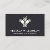 Barber Clippers | schaar | leer Visitekaartje (Voorkant)