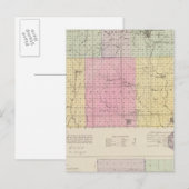 Barber County en Hazelton, Kansas Briefkaart (Voorkant / Achterkant)