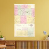 Barber County en Hazelton, Kansas Canvas Afdruk (Insitu (Woonkamer))