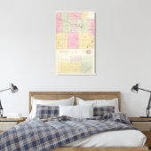 Barber County en Hazelton, Kansas Canvas Afdruk (Insitu (Slaapkamer))
