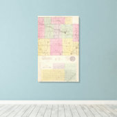 Barber County en Hazelton, Kansas Canvas Afdruk (Insitu (Houten vloer))