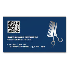 Barber Custom QR Magnetisch Visitekaartje