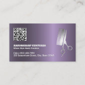 Barber Custom QR Visitekaartje (Voorkant)