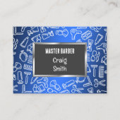 Barber Custom QR Visitekaartje (Voorkant)
