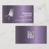 Barber Custom QR Visitekaartje (Voorkant / Achterkant)
