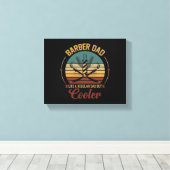 Barber Dad Canvas Afdruk (Insitu (Houten vloer))