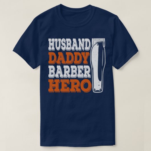 Barber Dad Funny Hairdresser Gift T-shirt (Design voorkant)